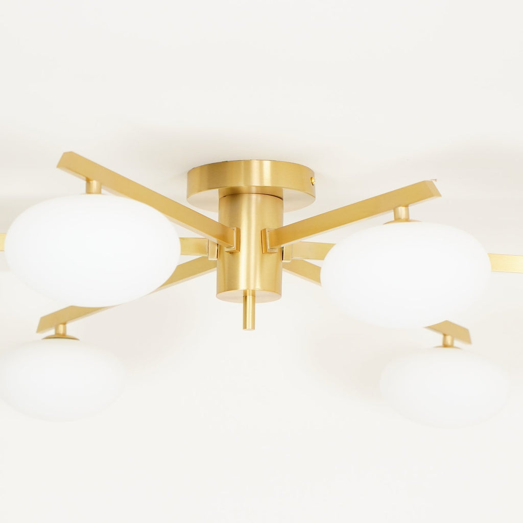 Jania Modern Glass Black Ceiling Light