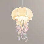 Jellyfish Pendant Light with Iridescent Ribbons
