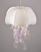 Jellyfish Pendant Light with Iridescent Ribbons