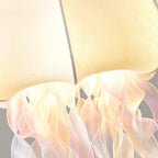 Jellyfish Pendant Light with Iridescent Ribbons