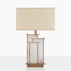 Nysilor Rectangular Glass Table Lamp