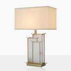 Nysilor Rectangular Glass Table Lamp