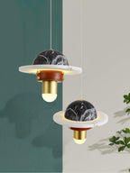 Jutta Pendant Lamp Marble Leather Fusion