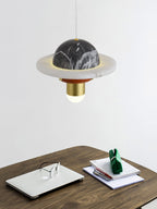 Jutta Pendant Lamp Marble Leather Fusion