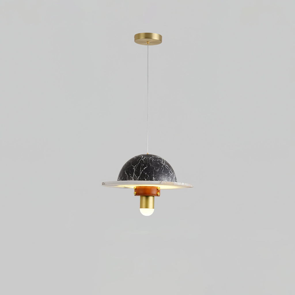 Jutta Pendant Lamp Marble Leather Fusion