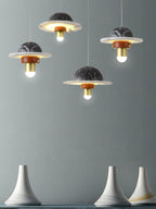 Jutta Pendant Lamp Marble Leather Fusion