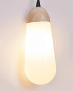 Ritta Wall Lamp Travertine  Teardrop-shaped