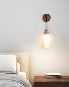 Ritta Wall Lamp Travertine  Teardrop-shaped