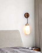 Ritta Wall Lamp Travertine  Teardrop-shaped