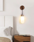 Ritta Wall Lamp Travertine  Teardrop-shaped