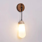 Ritta Wall Lamp Travertine  Teardrop-shaped