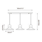 Ritta Pendant Light  Trumpet  Shape Travertine