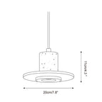 Ritta  Travertine Pendant Light Top-hat Shape