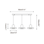 Ritta  Travertine Pendant Light Top-hat Shape