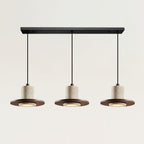 Ritta  Travertine Pendant Light Top-hat Shape