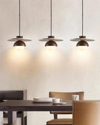 Ritta Pendant Light Glass Globe Travertine