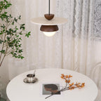 Ritta Pendant Light Glass Globe Travertine