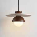 Ritta Pendant Light Glass Globe Travertine