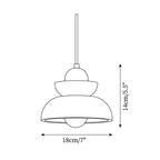 Pendant Lamp Travertine Shade Wood Modern Nordic Beige Walnut