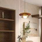 Elysor Brass and Glass Pendant Lamp