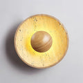 Gionne Wood & Travertine Wall Lamp
