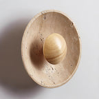 Gionne Wood & Travertine Wall Lamp