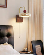 Eplio Retro Metal & Glass Wall Lamp