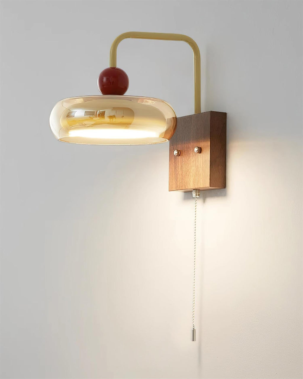 Eplio Retro Metal & Glass Wall Lamp