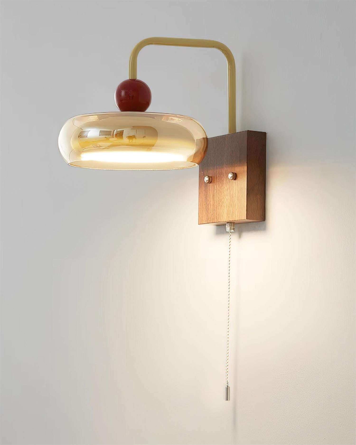 Eplio Retro Metal & Glass Wall Lamp
