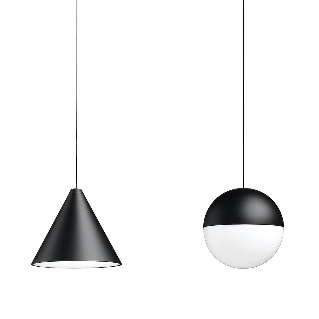 Pendant Light  Black Cone Shade Industrial