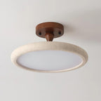 Dovai Travertine Semi Flush Ceiling Light
