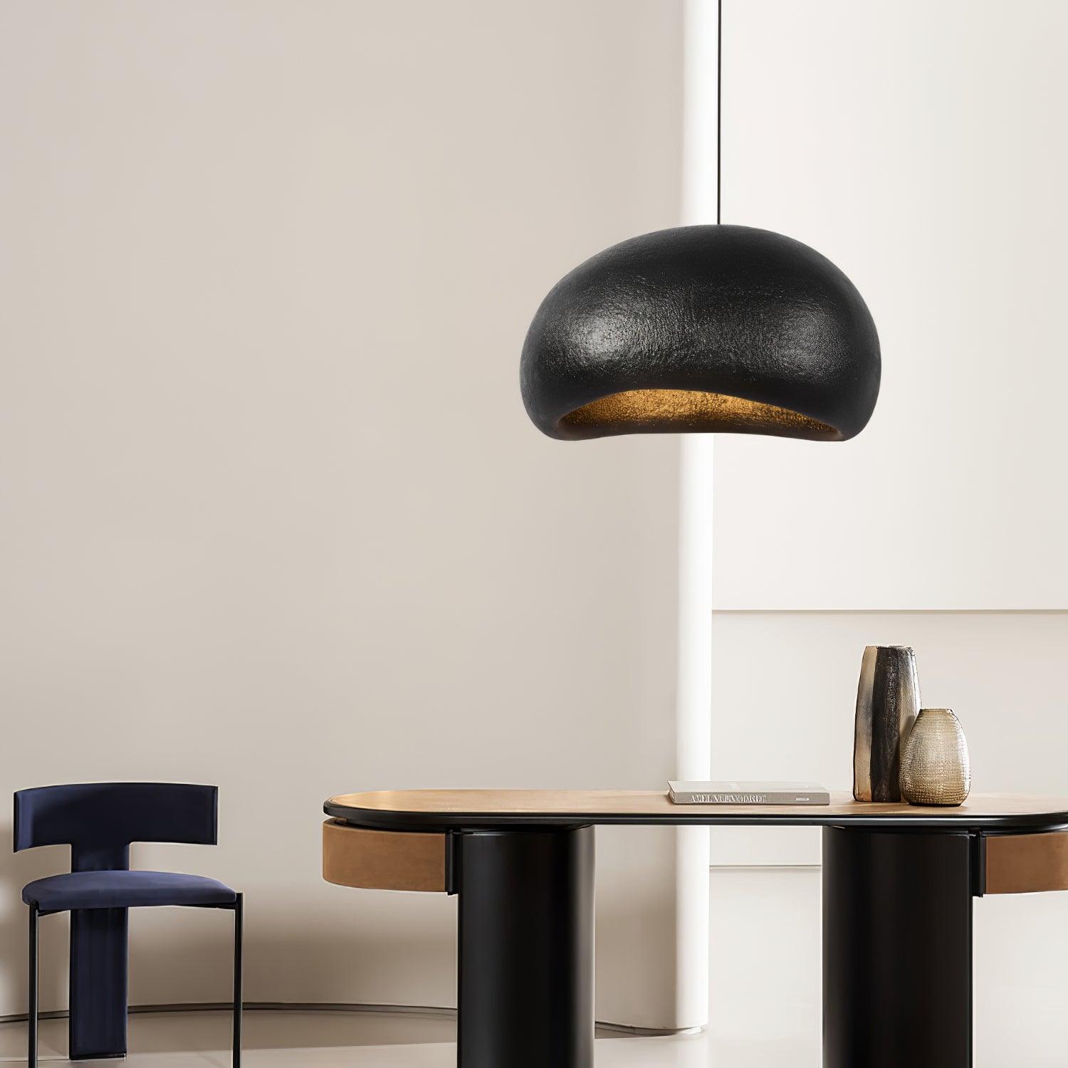 Pendant Lamp Pebble Inspired Organic Form Soft Glow Modern Artistic