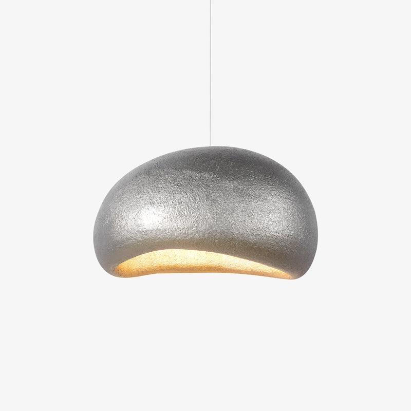 Pendant Lamp Pebble Inspired Organic Form Soft Glow Modern Artistic