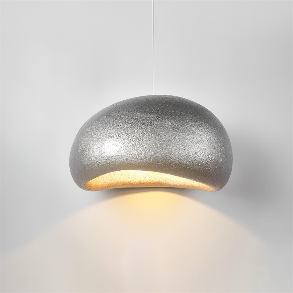 Pendant Lamp Pebble Inspired Organic Form Soft Glow Modern Artistic