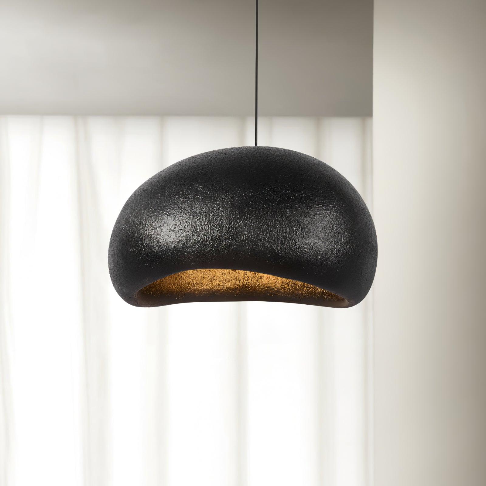 Pendant Lamp Pebble Inspired Organic Form Soft Glow Modern Artistic