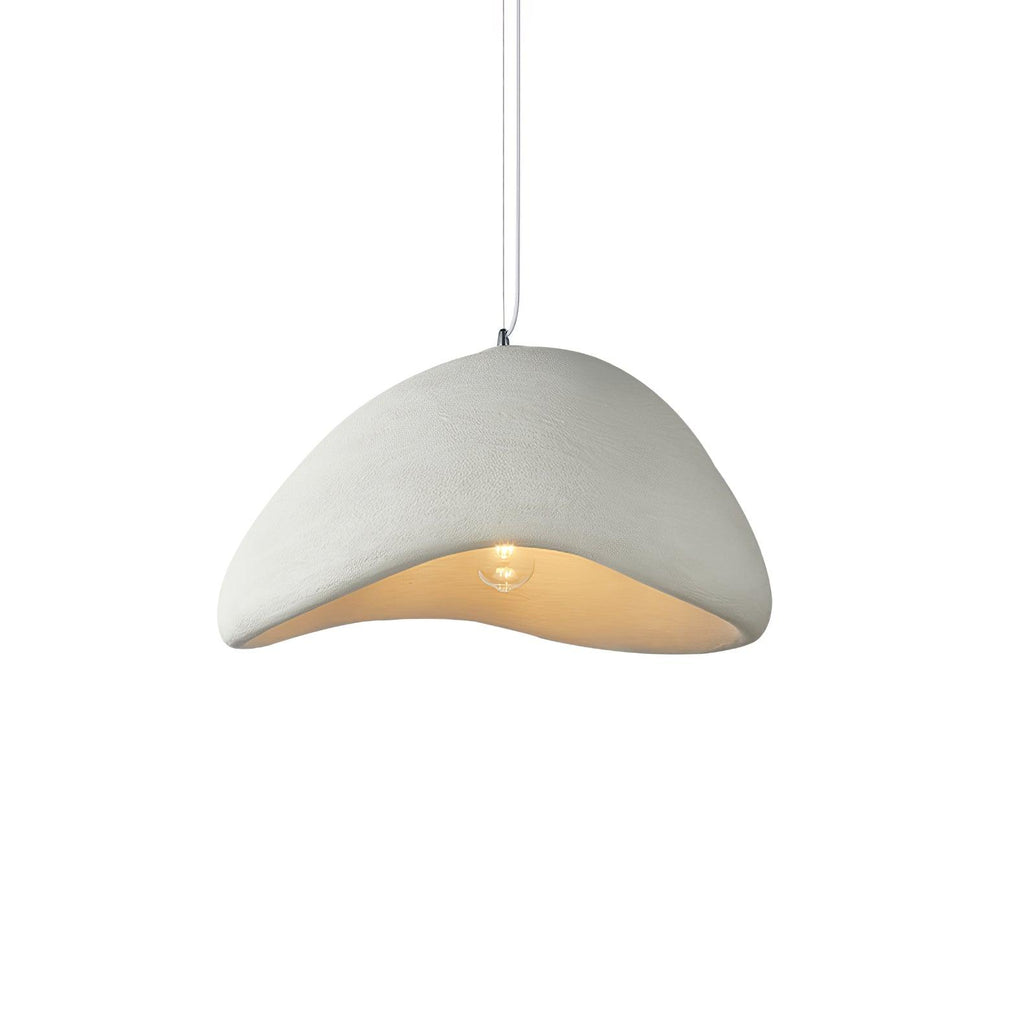 Pendant Lamp Organic Curved Shade Soft Texture Modern Artistic