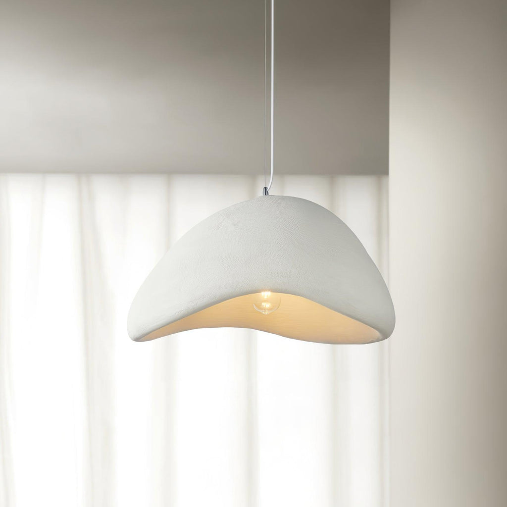Pendant Lamp Organic Curved Shade Soft Texture Modern Artistic