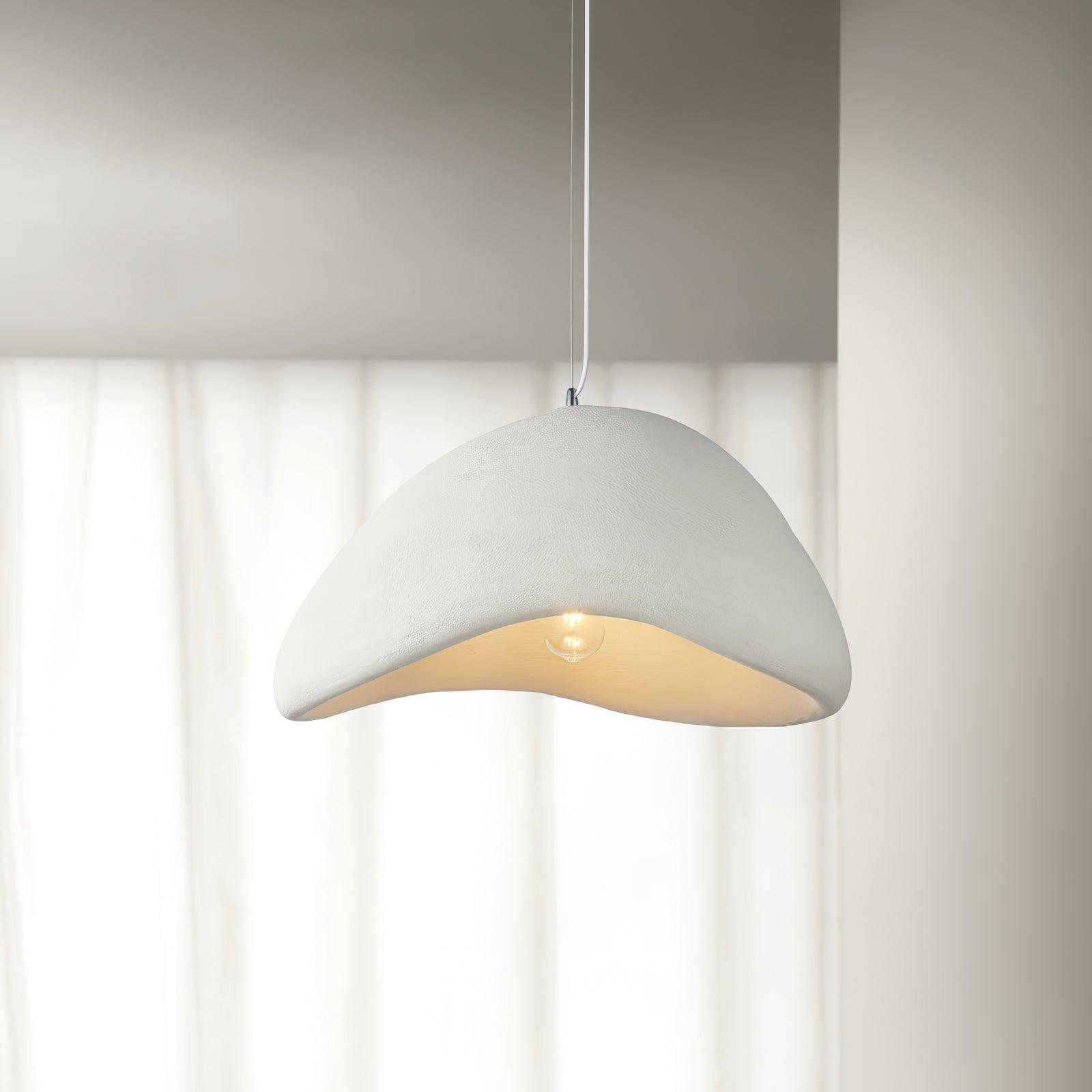Pendant Lamp Organic Curved Shade Soft Texture Modern Artistic
