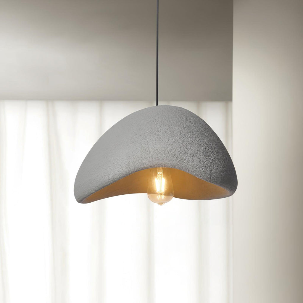 Pendant Lamp Organic Curved Shade Soft Texture Modern Artistic