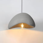 Pendant Lamp Organic Curved Shade Soft Texture Modern Artistic