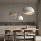 Pendant Lamp Organic Curved Shade Soft Texture Modern Artistic