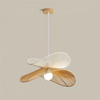 Pendant Lamp Woven Hemp Shade Sculptural Natural Modern