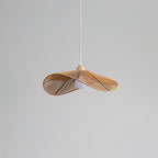 Pendant Lamp Woven Hemp Shade Sculptural Natural Modern