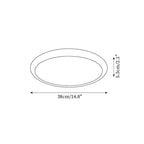 Lunaro Travertine Ceiling Light