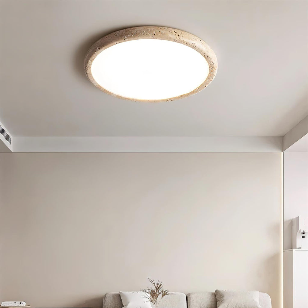 Lunaro Travertine Ceiling Light