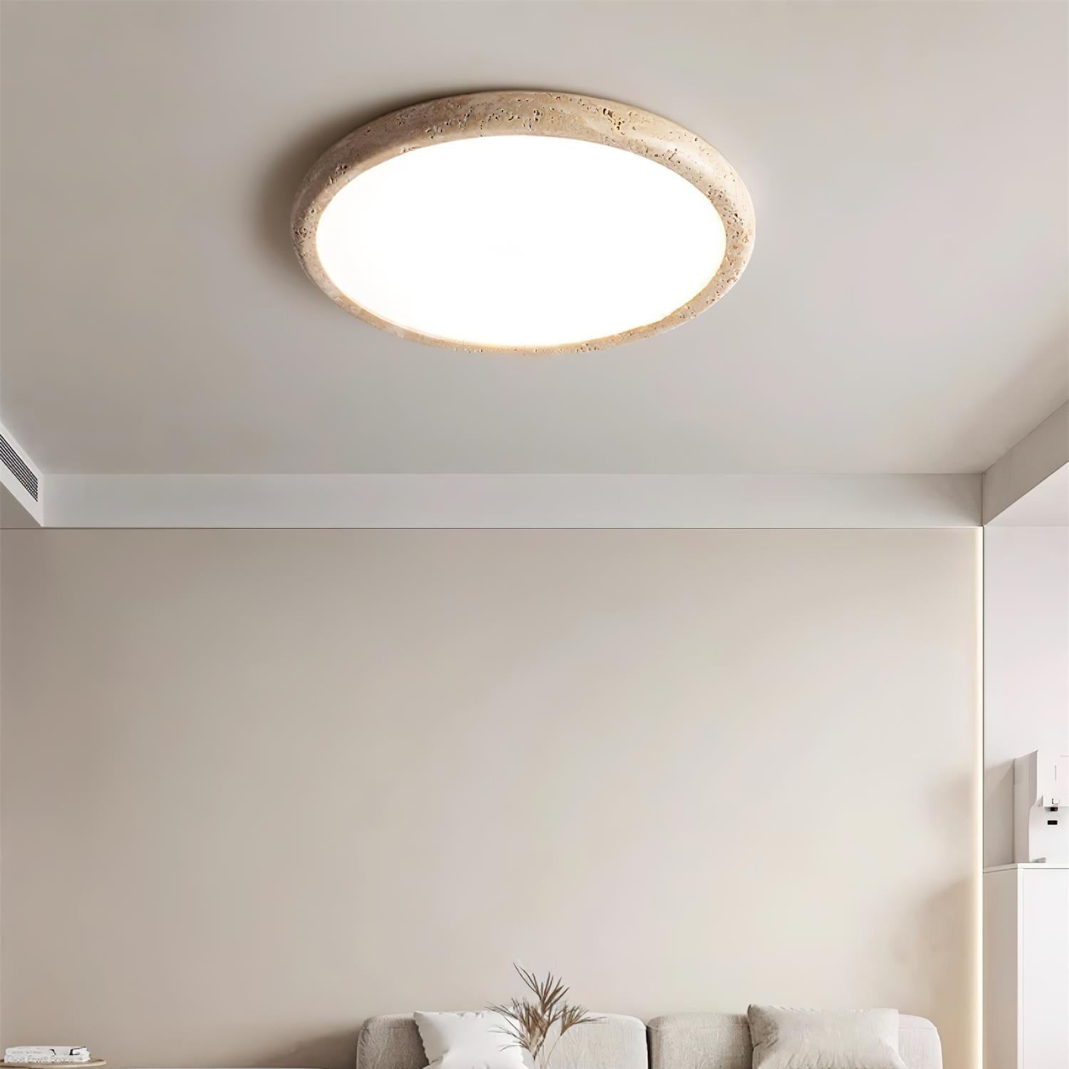 Lunaro Travertine Ceiling Light