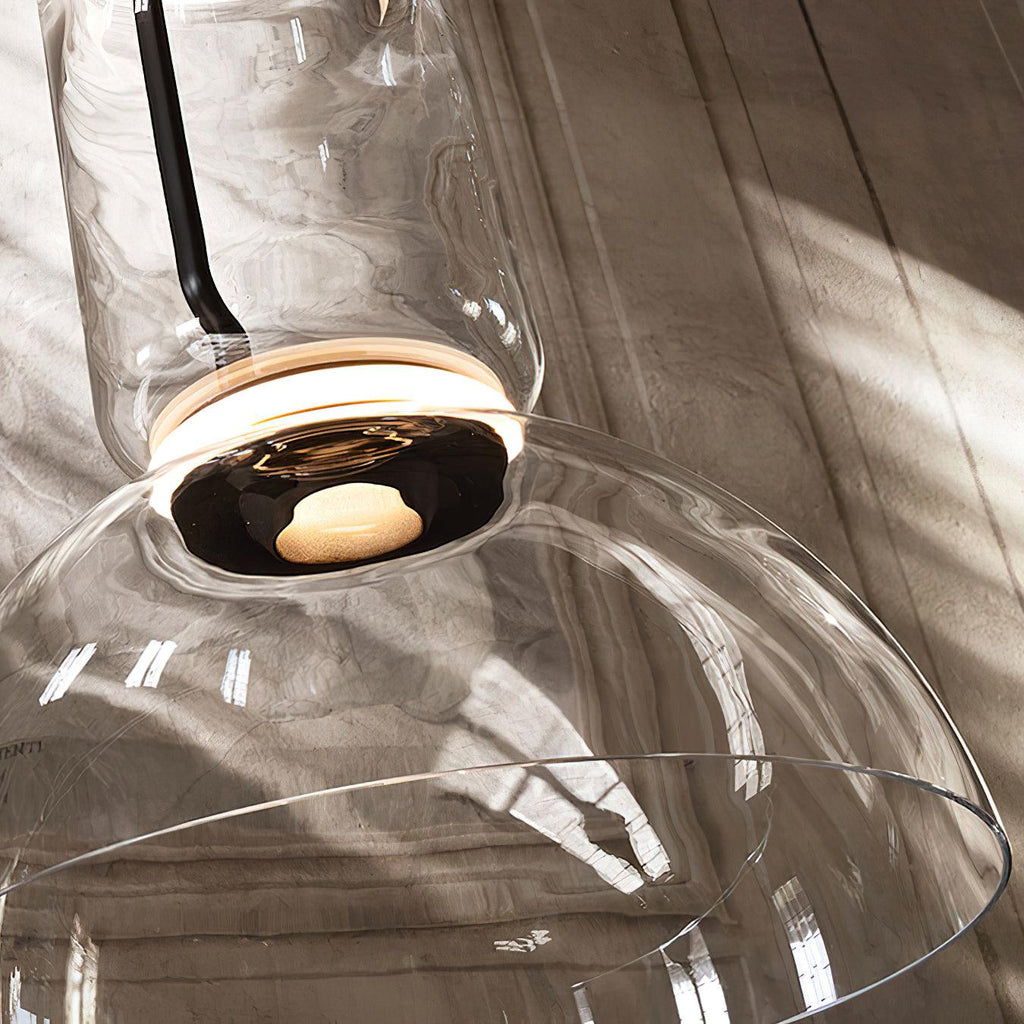 Virelo Stacked Glass Cylinder Pendant Light