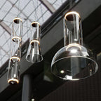 Virelo Stacked Glass Cylinder Pendant Light