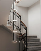 Virelo Stacked Glass Cylinder Pendant Light