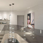 Virelo Stacked Glass Cylinder Pendant Light